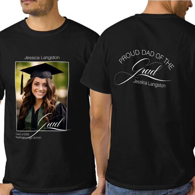 Camiseta Graduação de Foto de Pai Orgulhoso (Criador carregado)