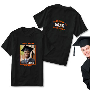 Camiseta Graduação de Foto do Pai Ortopolho Laranja