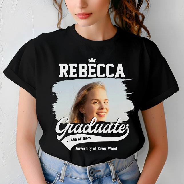 Camiseta Graduação de Fotografias de Formando Universitário (Criador carregado)