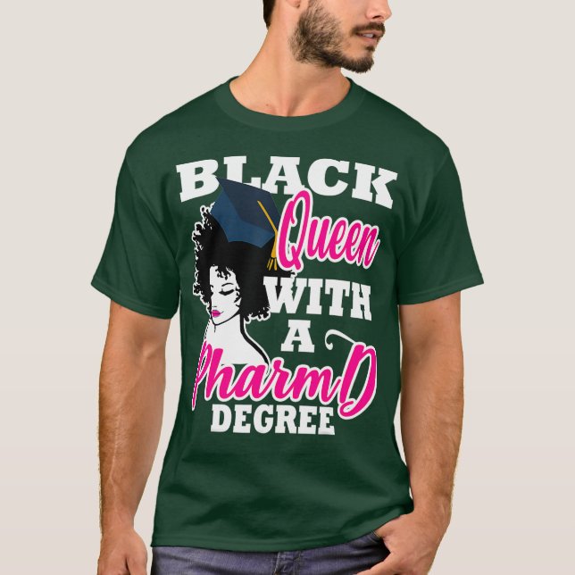 Camiseta Graduação de Graduação de Farmácia da Rainha Negra (Frente)
