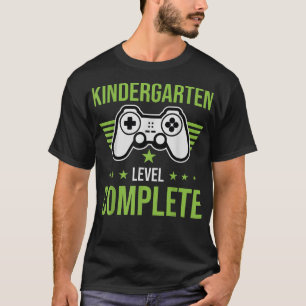 Camiseta Graduação De Jardim De Infância Divertido Nível De