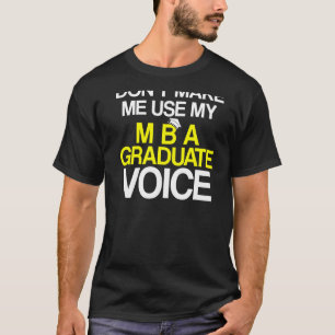 Camiseta Graduação de Mba para licenciatura em Negócios 19