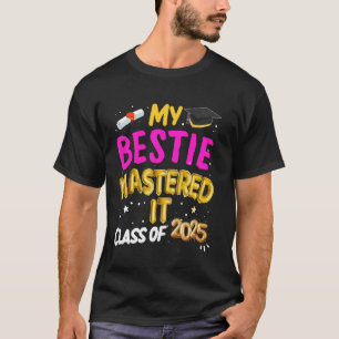 Camiseta Graduação de Mestrado Minha Melhor Amiga Conquisto