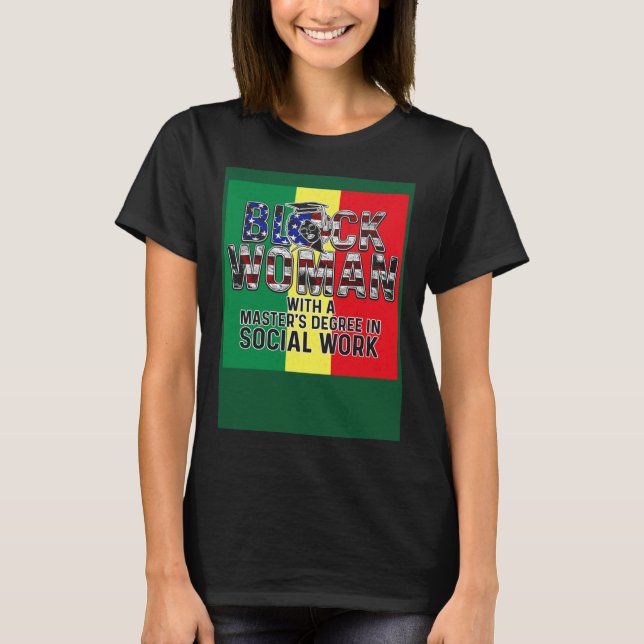 Camiseta Graduação de Mestrados de Sinalizador de Trabalho  (Frente)