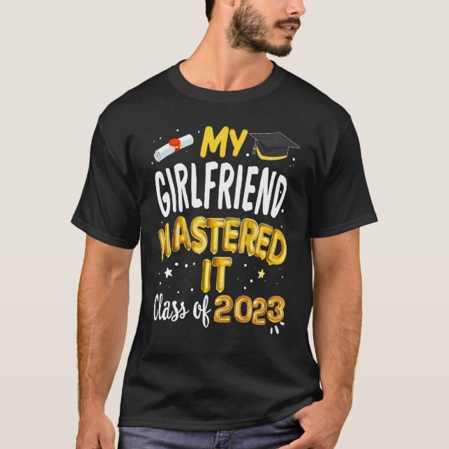 Camiseta Graduação de mestrados Minha Classe De Ti Mastered (Frente)