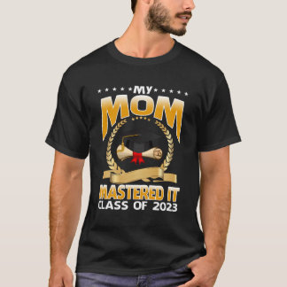 Camiseta Graduação De mestrados Minha Mãe Mestrou A Classe