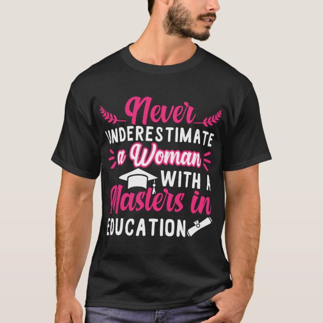 Camiseta Graduação De mestrados Na Educação (Frente)