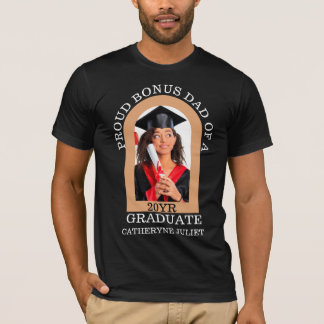 Camiseta Graduação de pai de bônus de Foto de Arch Moderno