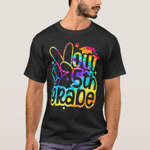 Camiseta Graduação Do 5 Da Peace Out No Dia Passado Da Esco