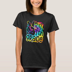 Camiseta Graduação Do 7 Da Peace Out No Dia Passado Da Esco