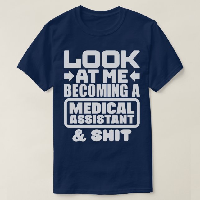 Camiseta Graduação do Assistente Médico 1 (Frente do Design)