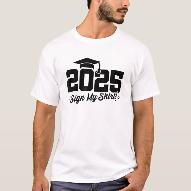 Camiseta Graduação do Mais velho 2025, Classe de 2025, Auto (Frente)