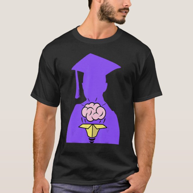 Camiseta Graduação do Segundo grau roxo do formandos (Frente)