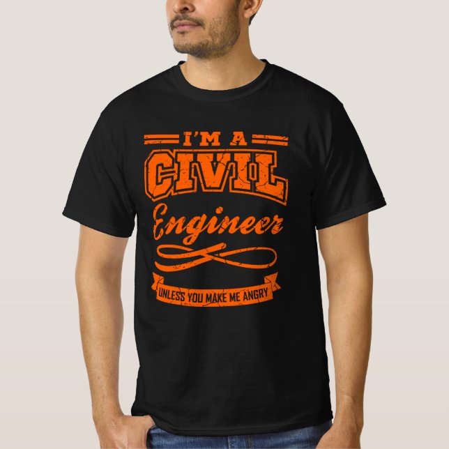 Camiseta Graduação em Engenharia Engraçada por Engenheiros  (Frente)