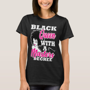 Camiseta Graduação em mestrados Rainha Africana Ame Preta