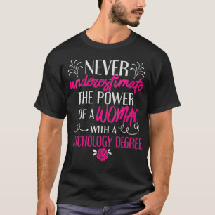 Camiseta Graduação em Psicologia Mulheres PhD PsyD