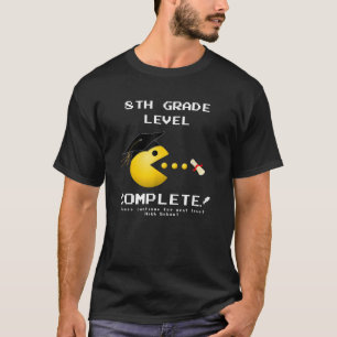 Camiseta Graduação engraçada do 8º ano Gamer de vídeo