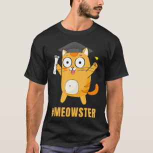 Camiseta Graduação Engraçada Meowster Ofertas para Mestrado