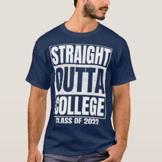 Camiseta Graduação Engraçada na Faculdade de hetero Outta O