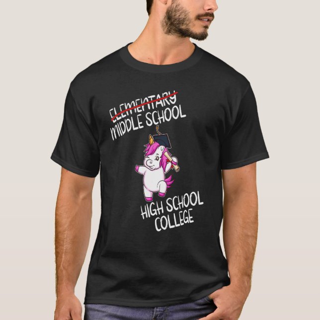 Camiseta Graduação Engraçado Engraçado no Ensino Médio Prim (Frente)