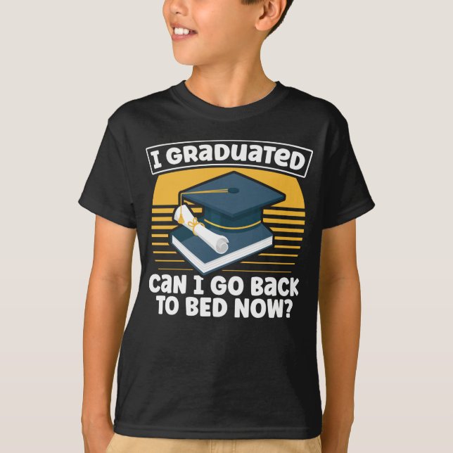 Camiseta Graduação Engraçado Humor Preguiçoso Estudante Son (Frente)