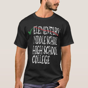 Camiseta Graduação no 6 de Graduação Escolar Elementar