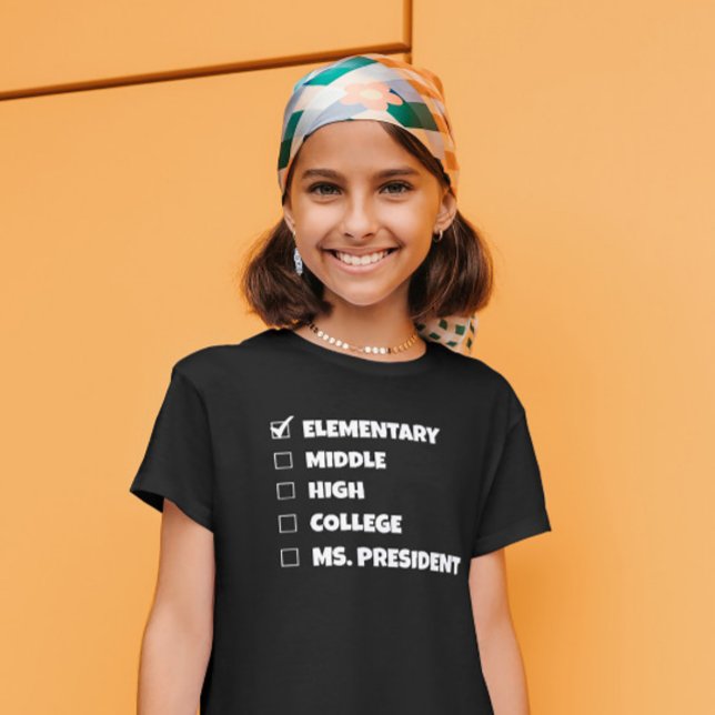 Camiseta Graduação no Ensino Secundário Presidente T-Shirt (Criador carregado)