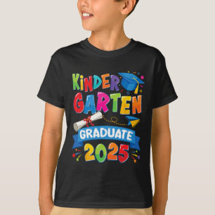 Camiseta Graduação no jardim de infância 2025 Crianças pré-