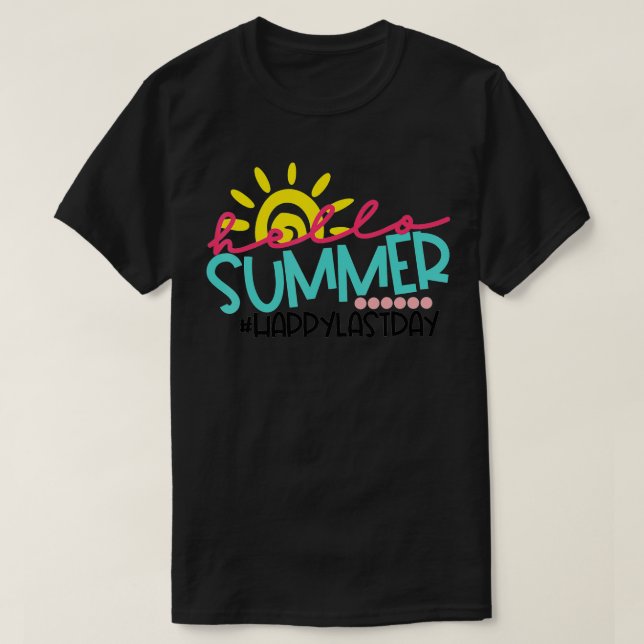 Camiseta Graduação Olá Verão Feliz Dia Passado Crianças Pro (Frente do Design)
