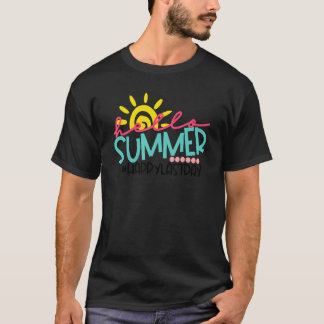 Camiseta Graduação Olá Verão Feliz Dia Passado Crianças Pro