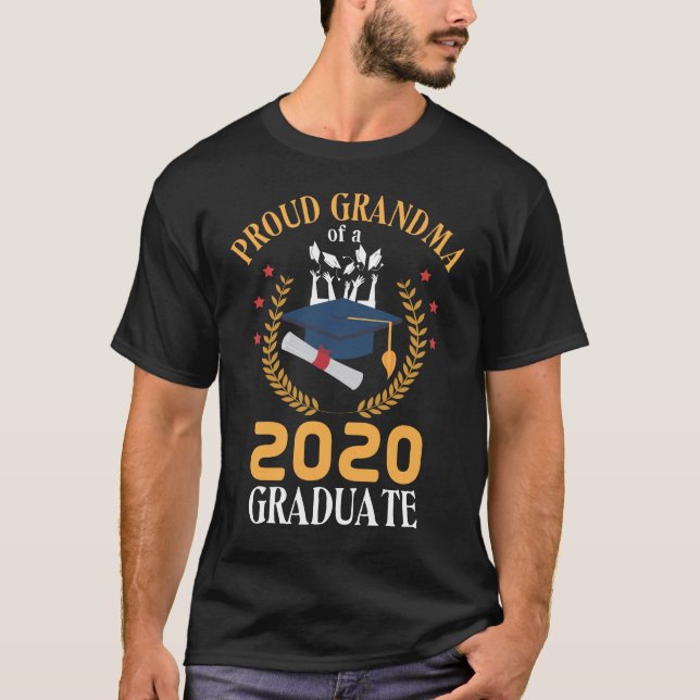 Camiseta Graduação orgulhosa da família de Formandos 2020 (Frente)