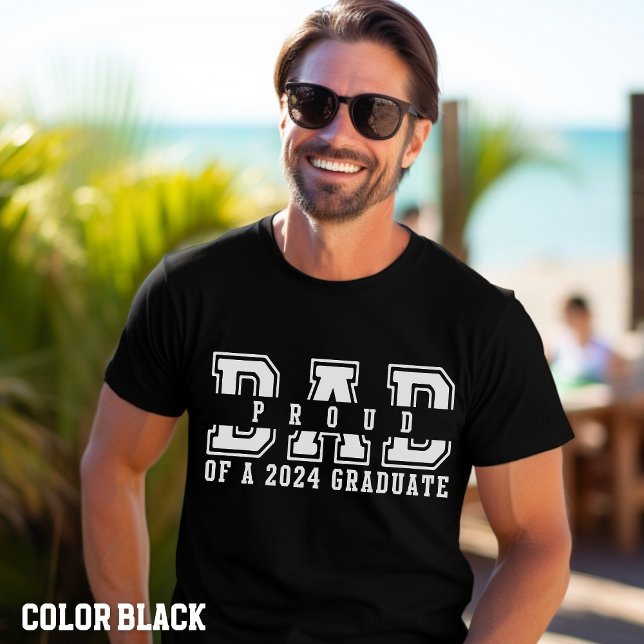 Camiseta Graduação-Pai orgulhoso de um Formando 2024 (Criador carregado)