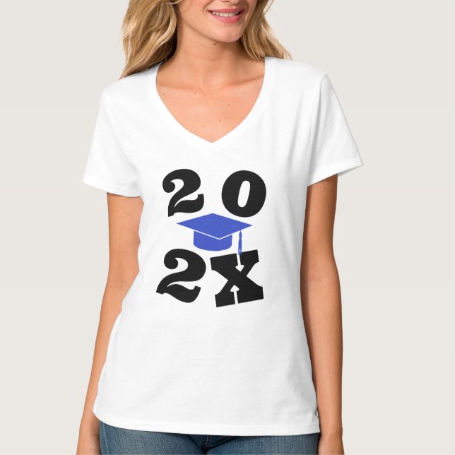Camiseta Graduação Personalizada de Classe de Formando Ano (Frente)