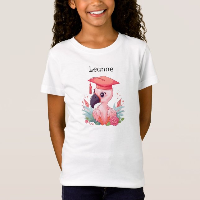 Camiseta Graduação Personalizada do Flamingo Kindergarten (Frente)