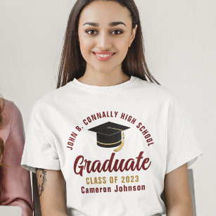 Camiseta Graduação Personalizada do Formando de Script Dour