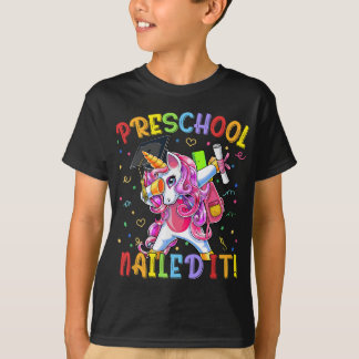 Camiseta Graduação Pré-Escolar De 2022 Dabbing Unicorn