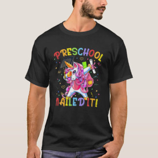 Camiseta Graduação Pré-Escolar De Unicórnio Dabbing 2021
