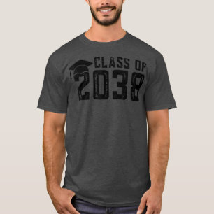 Camiseta Graduação Pré-k Do Jardim Infantil De 2038 Cresce