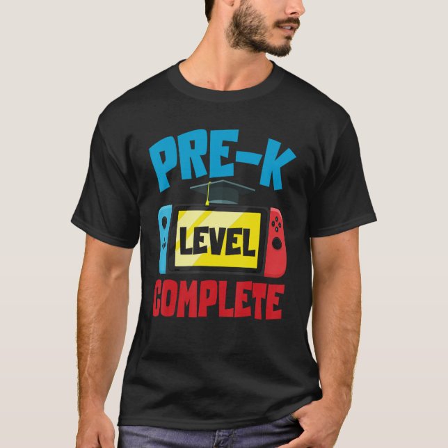 Camiseta Graduação Pré-K Nível de Graduação Completa Gradua (Frente)