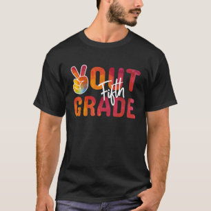 Camiseta Graduação Sair Para Paz No Quinto Ano Do Último Di