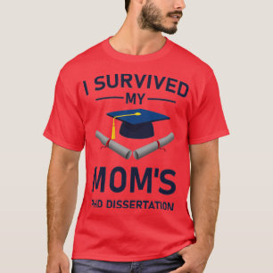 Camiseta Graduação sobrevivi à minha dissertação de doutora