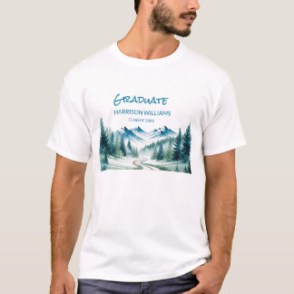 Camiseta Graduado da Montanha de Aventura 