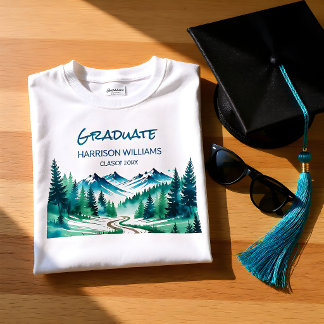 Camiseta Graduado da Montanha de Aventura
