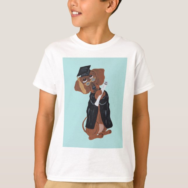 Camiseta Graduado Dachshund (Frente)