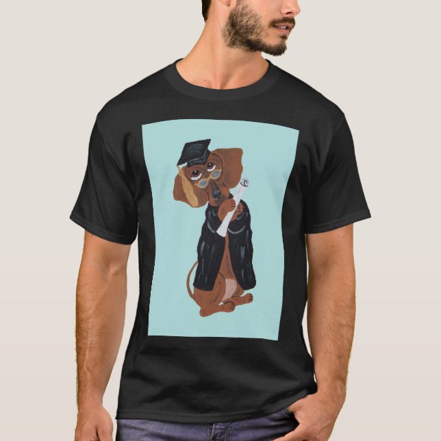 Camiseta Graduado Dachshund (Frente)