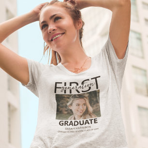 Camiseta Graduado de Primeira Geração Foto
