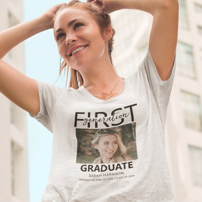 Camiseta Graduado de Primeira Geração | Foto (Criador carregado)