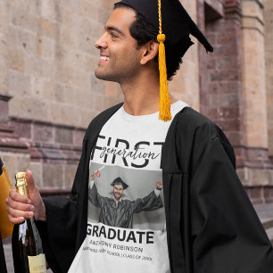Camiseta Graduado de Primeira Geração Foto