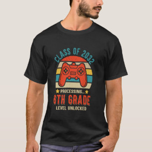 Camiseta Graduado do Nível da 6ª Série da Turma de 2032 Jog