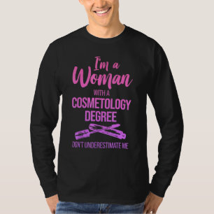 Camiseta Graduado em Cosmetologia Cosmetologista Licenciado